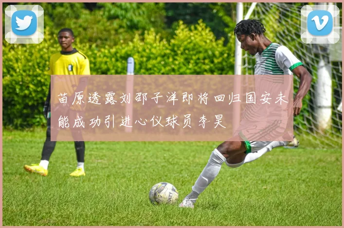 苗原透露刘邵子洋即将回归国安未能成功引进心仪球员李昊